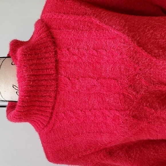 Maurices- Womens Red Cable knit Oversized Sweater Casual & Soft! Sz.XXL - Picture 2 of 3